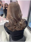 韓国風ミルクティーブラウン