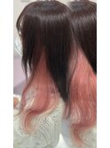 《rena》さりげなピンクのインナーカラー