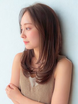 リヤン 表参道(lyann) セミディモテ髪サイドバング小顔カット外ハネボブワンカール