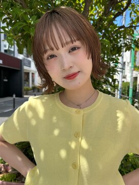 ロンド ボーイ 表参道(Lond BOY) くびれヘア/アプリコットオレンジ/ハイライトカラー/ミディアム