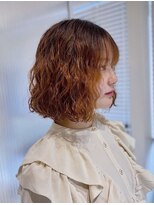 ガーデンヘアー(Garden hair) くるくる海外ガールっぽいボブパーマ
