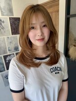 エトワ 中央店(etoi)&nbsp;大分ハッシュカット胸上鎖骨下ミディアムレイヤースタイルかるめ