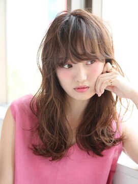 フラッグ ヘアー 天神西通り店(Flag HAIR) シアーベージュの柔らかカールスタイル☆イルミナカラー