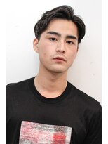 メリケンバーバーショップ コウベ(MERICAN BARBERSHOP KOBE)&nbsp;ワイルドツーブロックテクノサイドパートショート７３ビジカジ