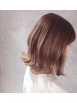 マイル(mile)&nbsp;外ハネ×ミディアム×ベージュ