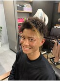 ツーブロックアップバング