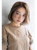 Liberte銀座 20代大人美人小顔ボブ×アッシュベージュ