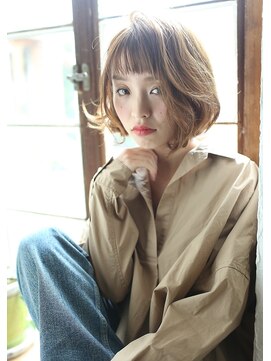 クラリス バイネオ 武蔵小杉(Claris by neo) 眉上ショートバング×くせ毛風カール×外国人風