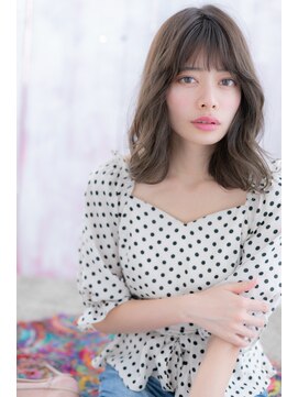 ミック 日暮里店(miq) ふわっとAラインで小顔見せ*ダークアッシュくびれヘアb