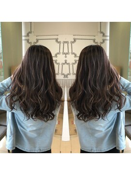 デザイン フォー ヘアー グランツ プロデュース バイ ヒス(Design for hair GRAnt'z) ナチュラルハイライトカラー