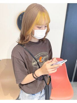 シピ バイ ブレス(shipi. by brace) ミルクティーベージュ×イエロー