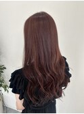 ゆるふわカール/ピンクブラウンカラー髪質改善トリートメント
