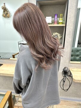 リベストバイジェービー 稲毛(li best. byjb) ペールベージュ/セクションカラー/外ハネボブ[稲毛/稲毛駅]