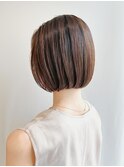 斜めバング/グレージュカラー/シルキーベージュ/自由が丘