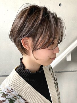 トト 船橋店(toto.) 黒髪/グレーベージュ/レイヤーロング/前髪パーマ[西船橋/津田沼]