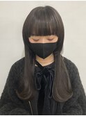 ウルフエクステ　黒髪 ボブルフ ネビージュ 小顔 ワンレ　モード