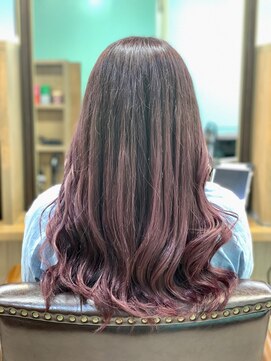 ヘアジーナ(Hair Jina) 柔らかピンクのグラデーションカラー