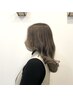 【高彩色と透明感】カット＋イルミナカラー(全体染め)8500