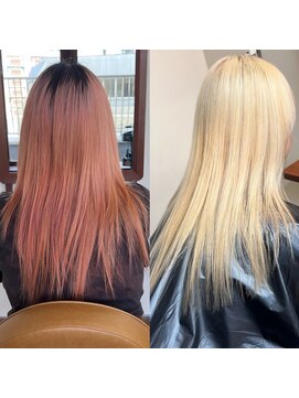 スタニング 渋谷(STUNNING.) レイヤー/ボブ/ケアブリーチ/ダブルカラー/ハイトーン【修】