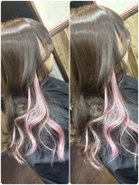 ディー エメ(D-aimer-)&nbsp;インナーピンクハイライトのエクステ