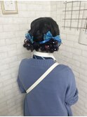 ツインのお団子ヘア