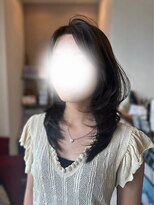 シェール(cher) ミディアムレイヤー/ミディアム/抜け感/垢抜け