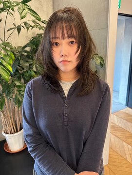 ラヴィズム 長岡店(LUVISM) ◎ダブルカラー韓国ヘアー顔周りレイヤーおくれ毛前髪長岡/宮関