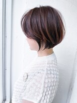 ムーンジェジェ(moon jeje) 丸みショートボブ30代40代50代60代前髪あり丸顔面長髪型by柴立