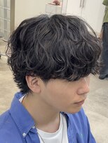 フィフスパーク(fifth PARK)&nbsp;渋谷シャドウパーマメンズマッシュ無造作パーマ緩めメンズカット