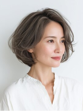 ビフィーノ リルネ(Bifino Rilune) クラゲヘアー/小顔/ココアベージュ/オリーブグレー/川西