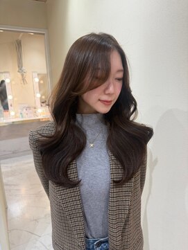 シェノン サントル(CHAINON CENTRE) 梅田/黒髪/クラゲヘアー/オリーブグレー/小顔/ココアベージュ