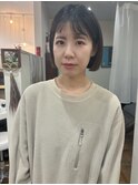 ぱつっとボブ