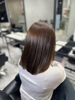 ソヨン 平塚店(SOYON) 髪質改善縮毛矯正×艶ブラウンストレートミディ【平塚】