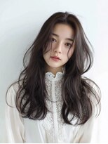 アグ ヘアー ネスト 茨木店(Agu hair nest)&nbsp;くびレイヤーエモージュふんわりカール透明感アッシュ
