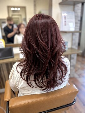 グランヘアー 大町店(GRANHAIR) レイヤー×パーマ×レッドブラウン