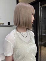 ステン(sten)&nbsp;ブロンドミルクティーカラーボブ
