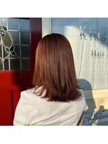 キングスベリー(Hair Relaxation King's Berry)&nbsp;レイヤーカット×オレンジブラウン10.26暗めカラー