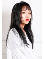 モカ ヘアーデザイン(moca HAIR DESIGN)&nbsp;ウェットな質感のダークブルー