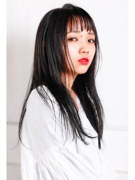 モカ ヘアーデザイン(moca HAIR DESIGN) ウェットな質感のダークブルー