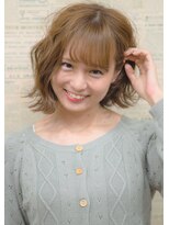 ベルナ(BELUNA)&nbsp;ゆるふわシフォン外ハネミディ☆3