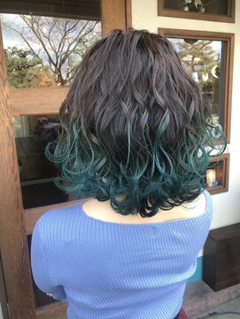 ニコ(25-niko-) ウェーブＢＯＢ♪～Blue Turquoise～