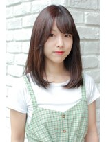 エルサフィロ ヨドヤバシ(el zafiro yodoyabashi)&nbsp;【el zafiro yodoyabashi】大人女子シンプルセミロングレージュ