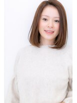 カバーヘア ブリス 大宮西口(COVER HAIR bliss) 艶カラー切りっぱなしナチュラルストレートX大宮30代40代50代