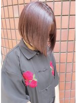 トマト(TOMTO)&nbsp;【YUYA】ローズレッド_ブリーチカラー_大人ボブ