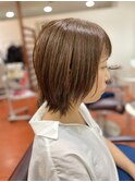 大人可愛いショートウルフボブ