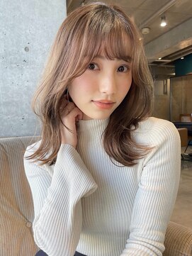 アンドレイ 表参道(andrey) 【ANDREY 金子】ミディアムレイヤー / ハイトーンベージュ