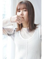 トリッカ 代官山(tricca)&nbsp;外ハネロブ！ミルクティーピンク