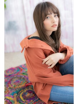 ミック ヘアアンドメイク アップ 駒込店(miq Hair&Make up) 外国人風無造作パーマチャコールグレー小顔エアストレートc1