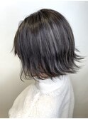 グレーハイライト×外ハネボブ