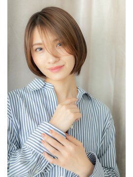 カバーヘア ブリス 上尾西口店(COVER HAIR bliss) ナチュラルグラデーションカラーマッシュボブZ上尾20代30代40代